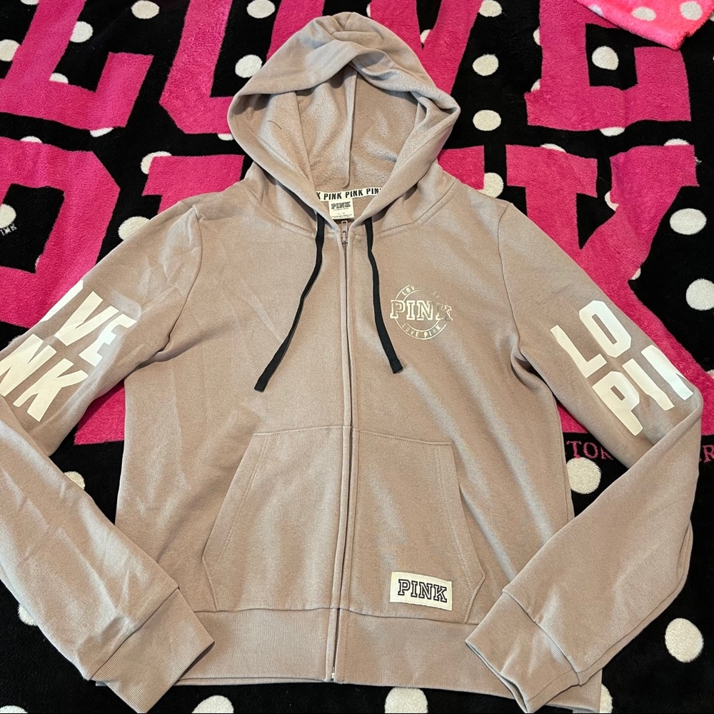 💕 VS PINK 💕 Hoodie Jacket Full Zip Large